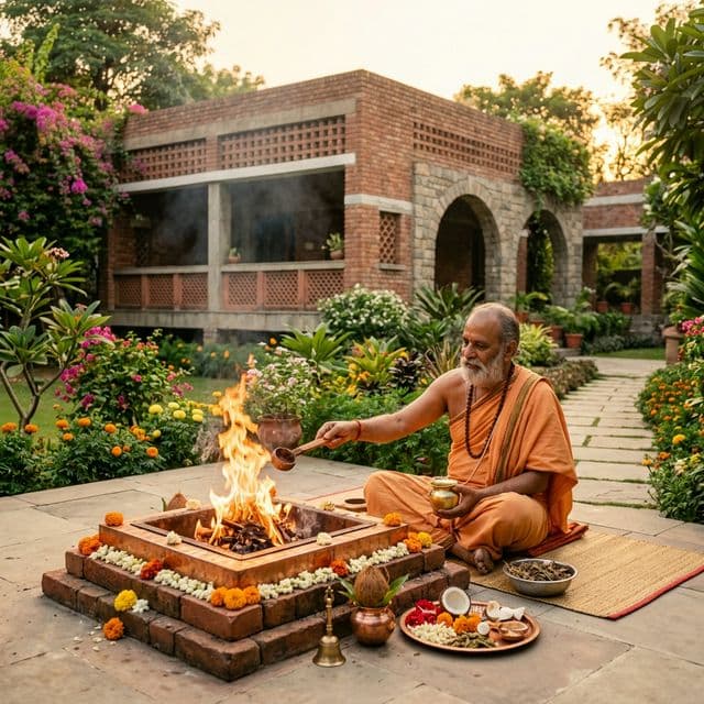 Vedic Pandit in Chandigarh performing Havan