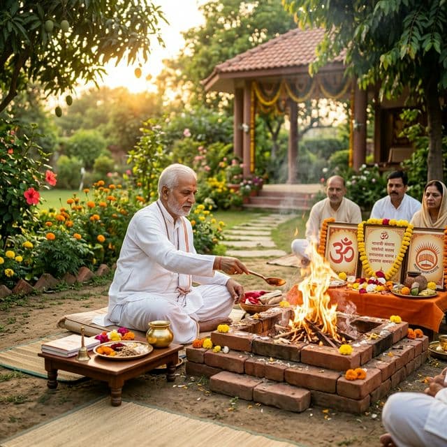 Arya Samaj Vedic Pandit in Panchkula performing Havan